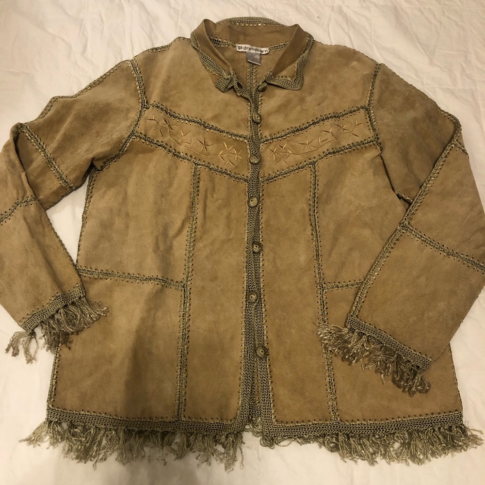 Suede Vintage Patchwork Jacket Fair Condition 778 - image 1
